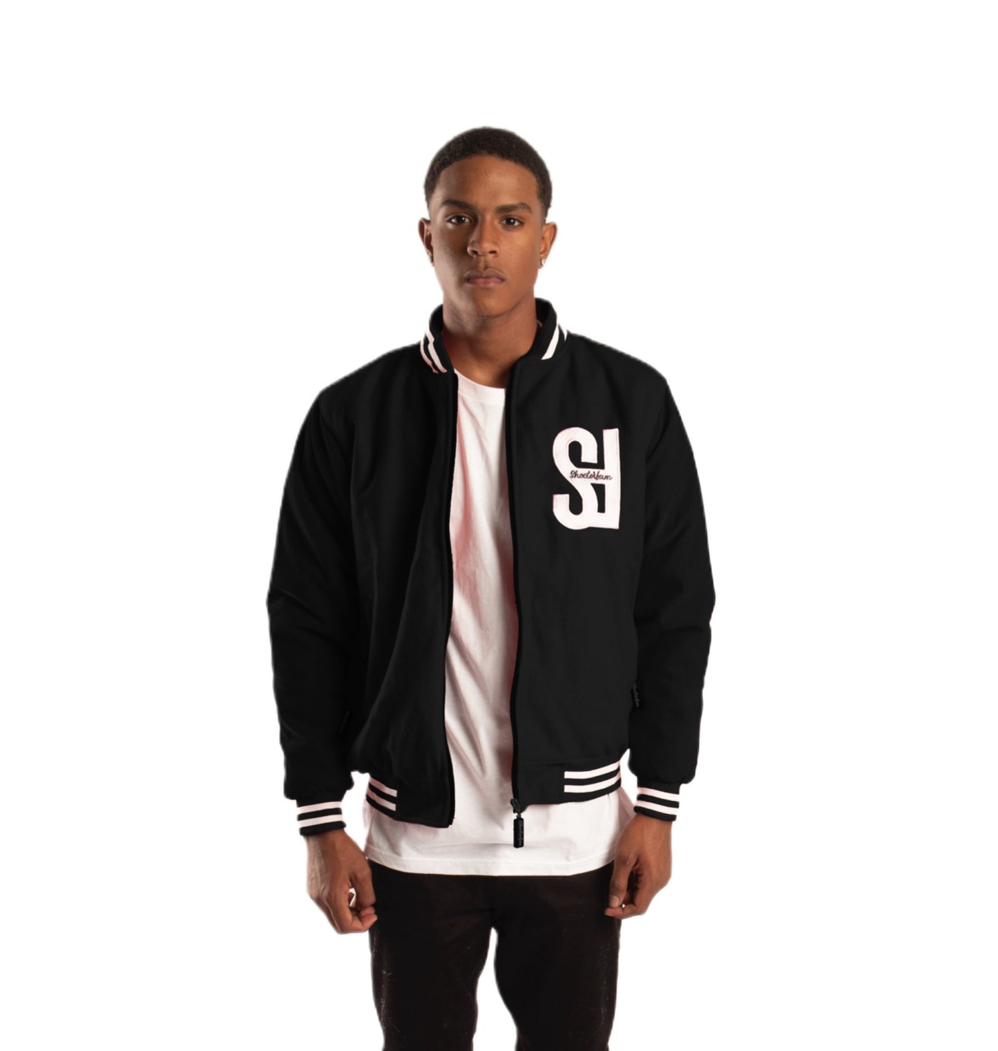 SF1 Varsity Zip Jacket (Black)