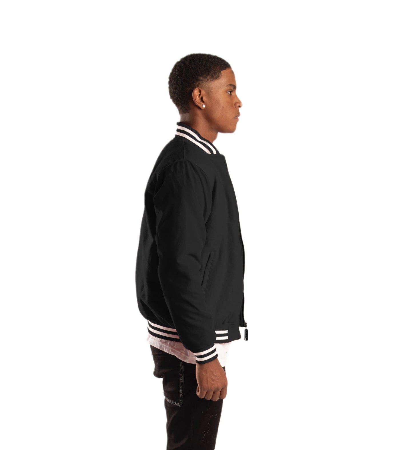 SF1 Varsity Zip Jacket (Black)