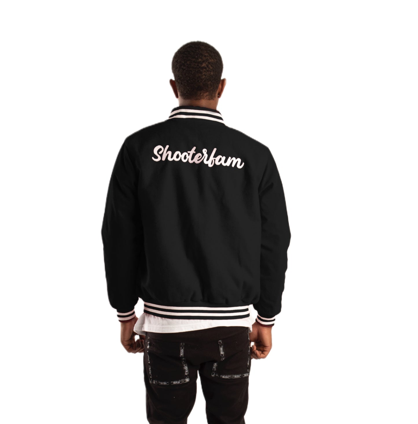 SF1 Varsity Zip Jacket (Black)