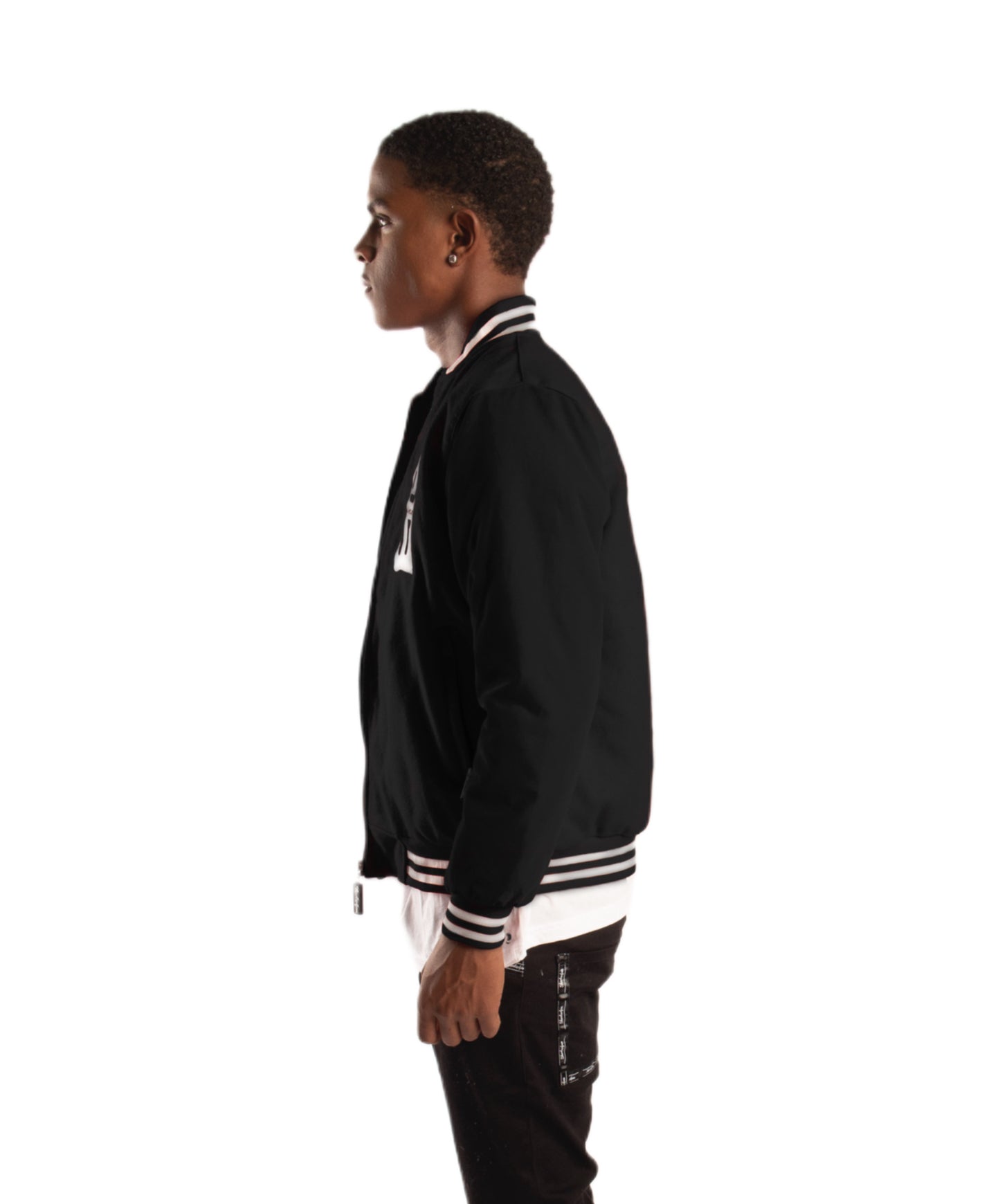 SF1 Varsity Zip Jacket (Black)