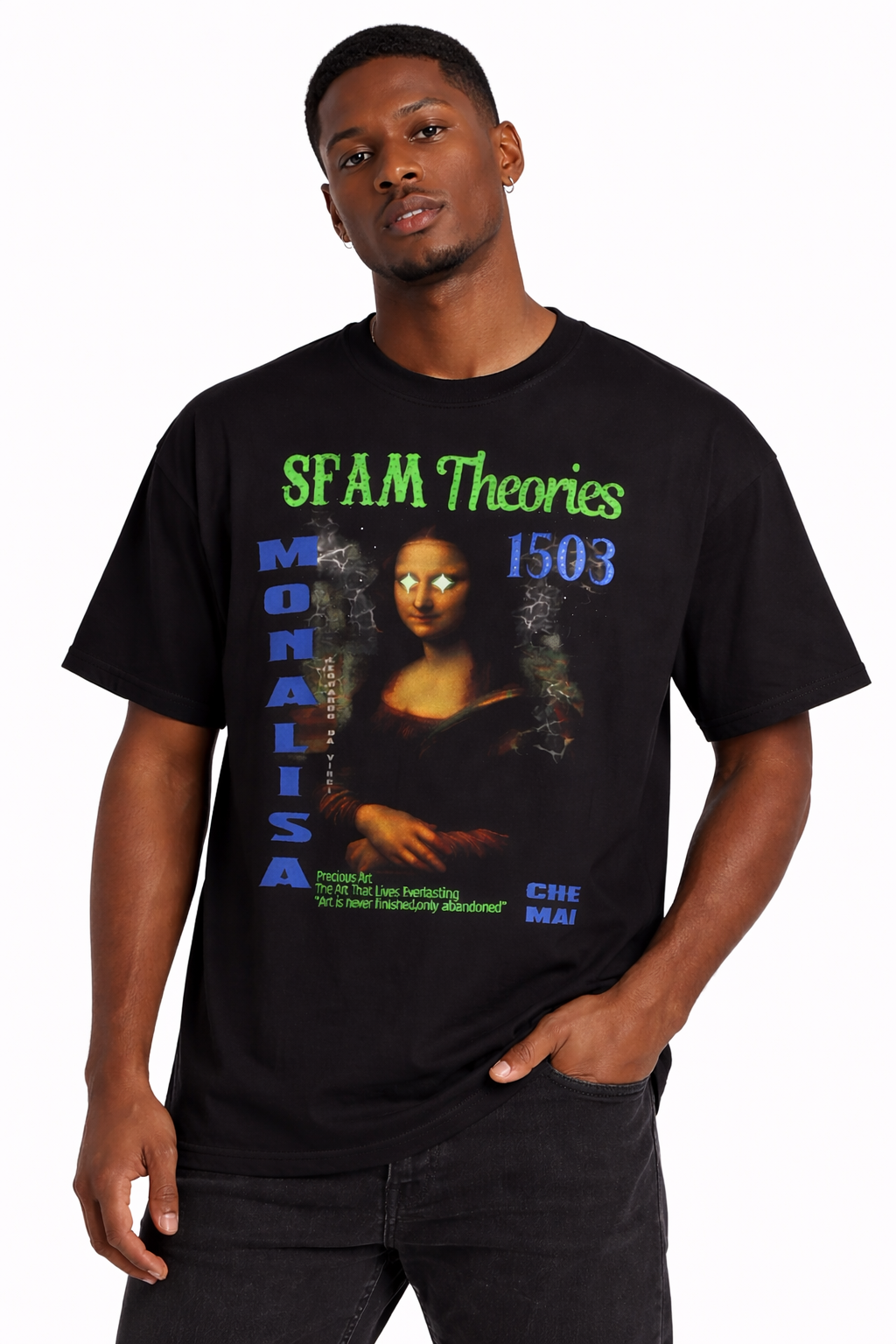 Black ‘Precious Art’ T-Shirt (GLOBAL EDITION)