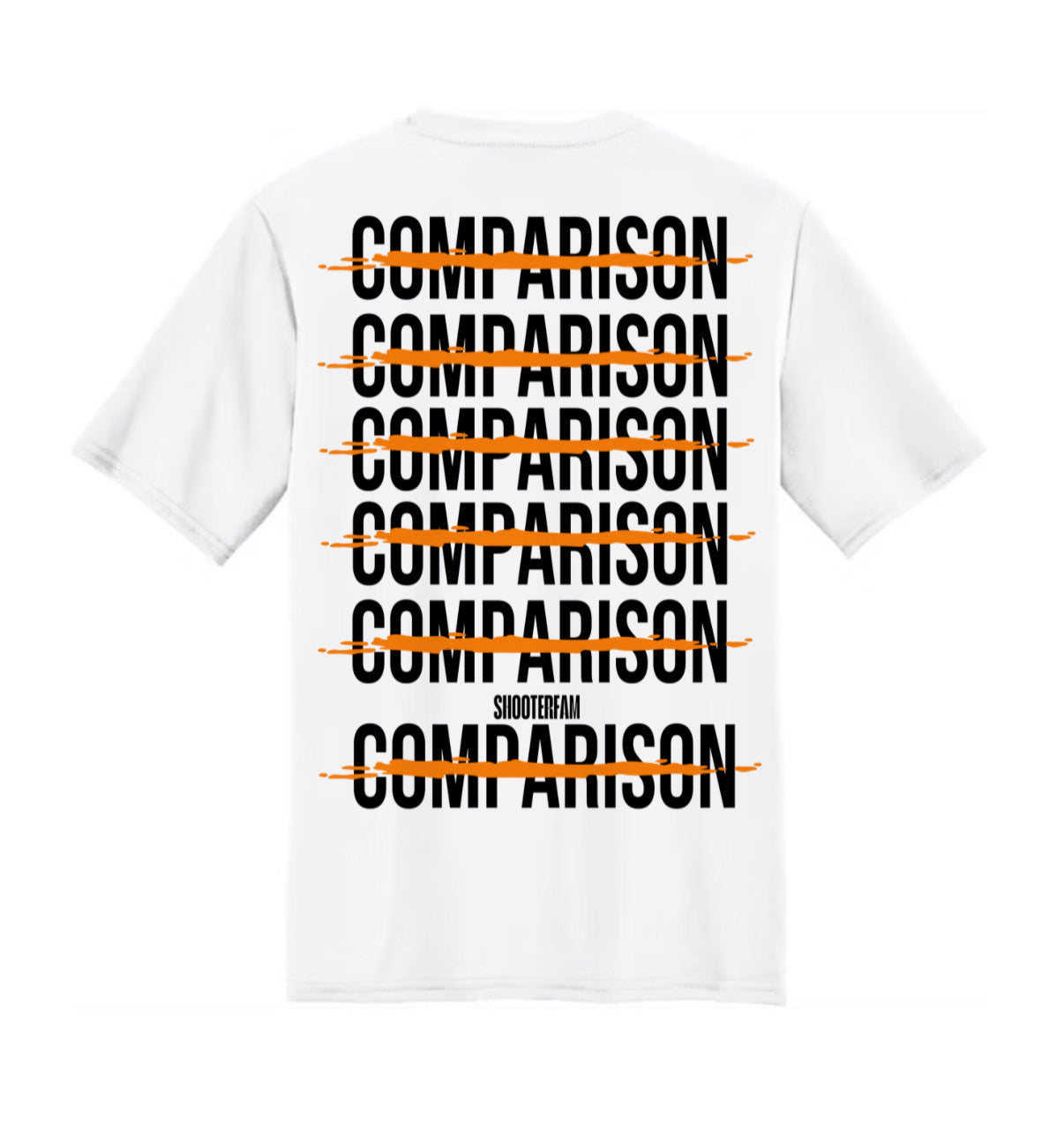 WHITE 'NO COMPARISON' "JOKER" T-SHIRT (WHITE/RED)