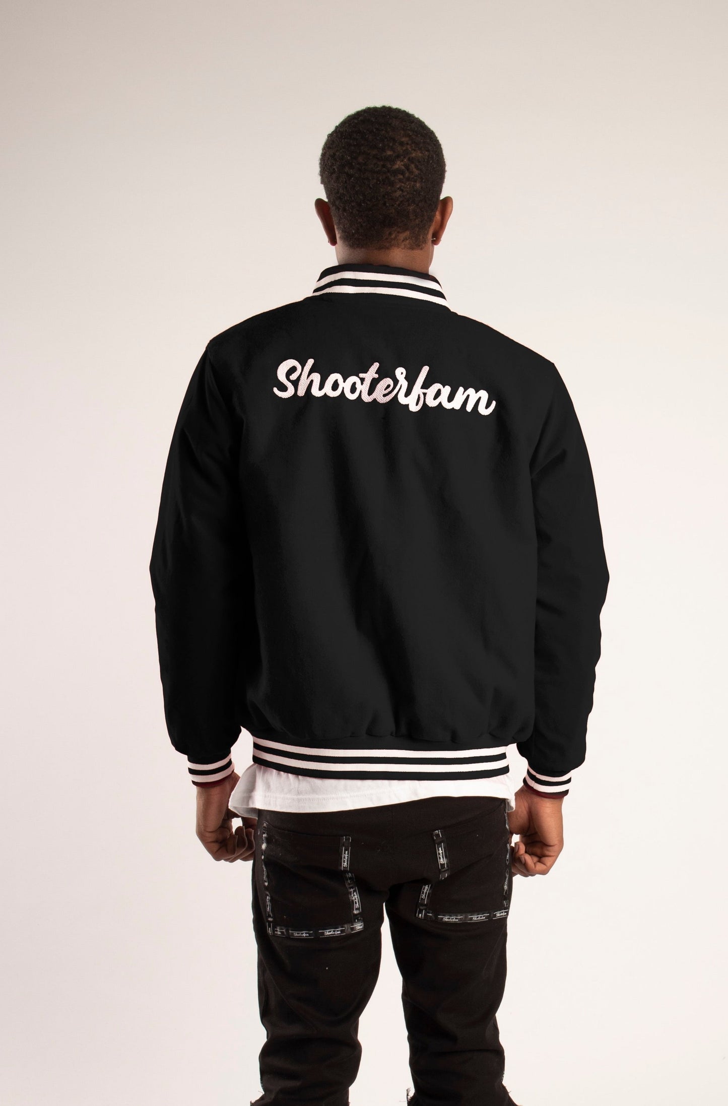 SF1 Varsity Zip Jacket (Black)