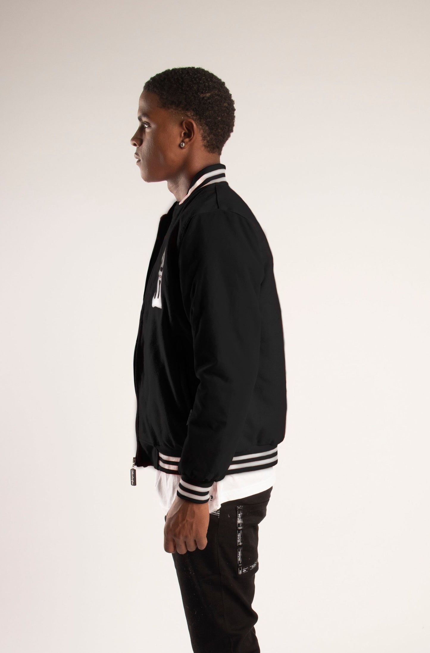 SF1 Varsity Zip Jacket (Black)