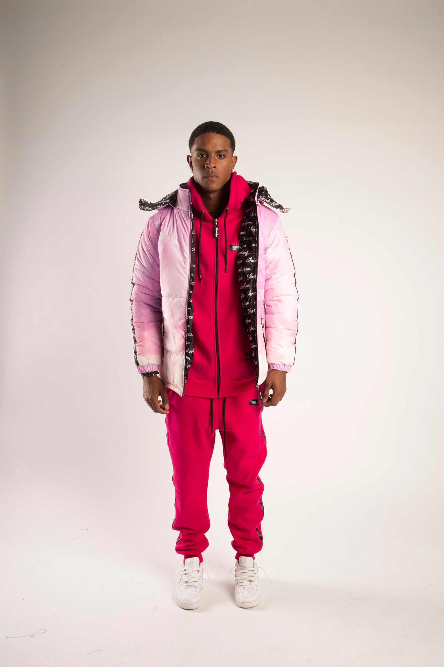 SF1 Galaxy Puffer Jacket (Pink)