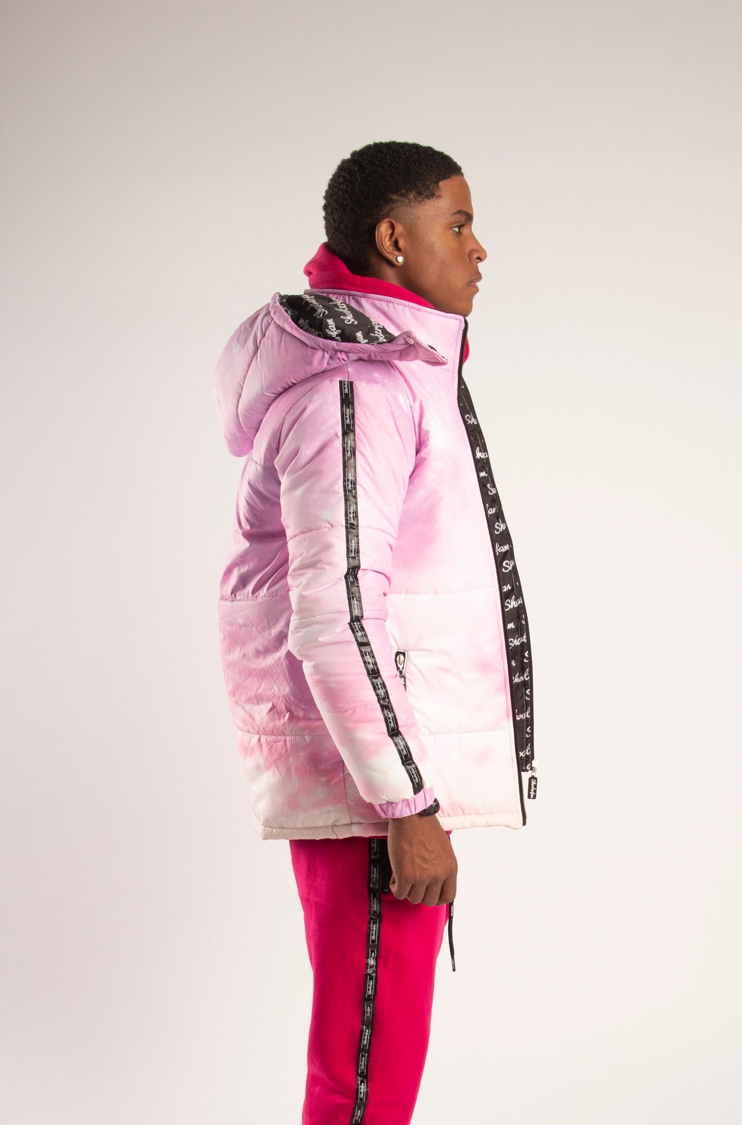 SF1 Galaxy Puffer Jacket (Pink)