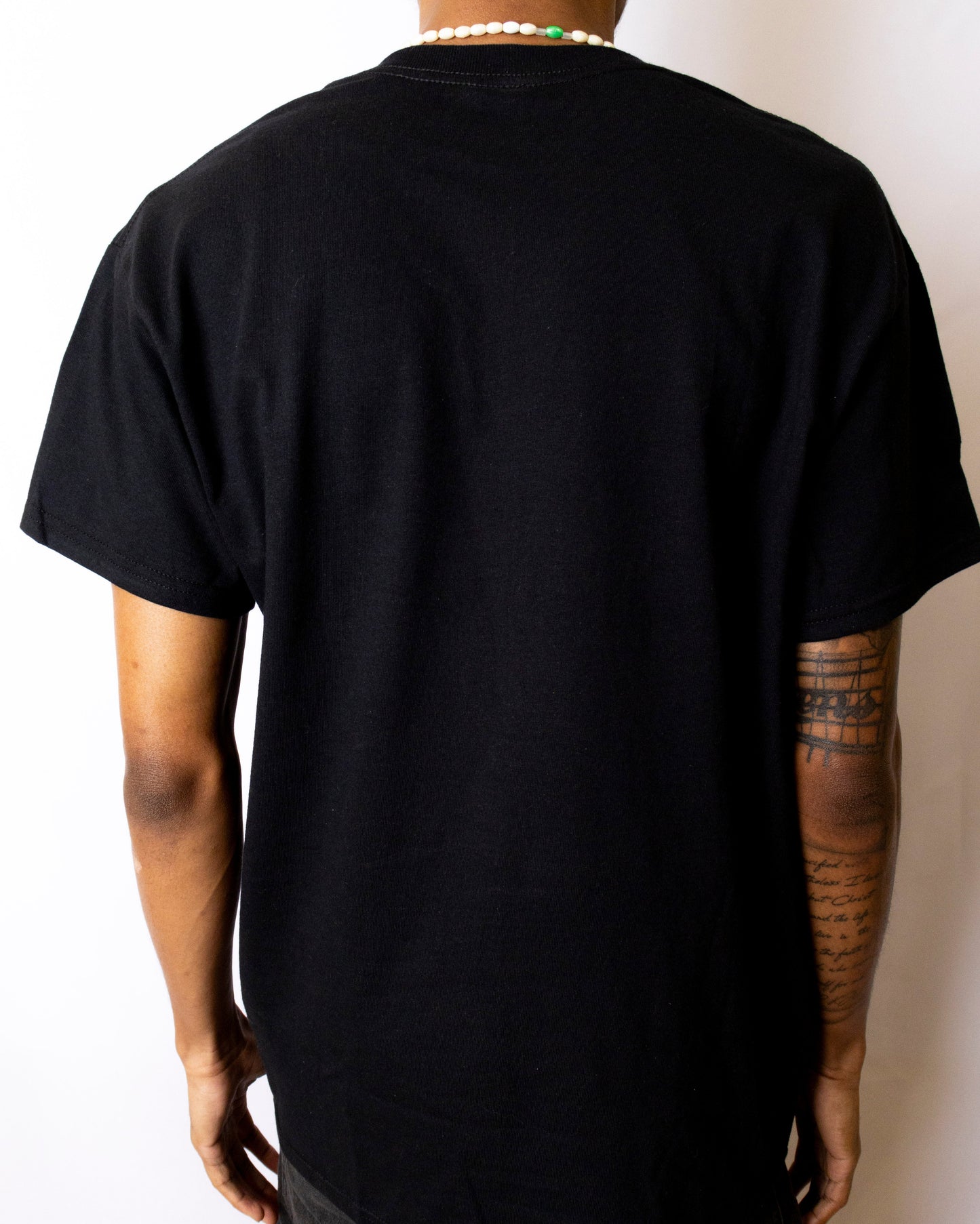 BLACK 'STRESS FREE' T-SHIRT