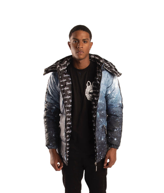 SF1 Galaxy Puffer Jacket (Black)