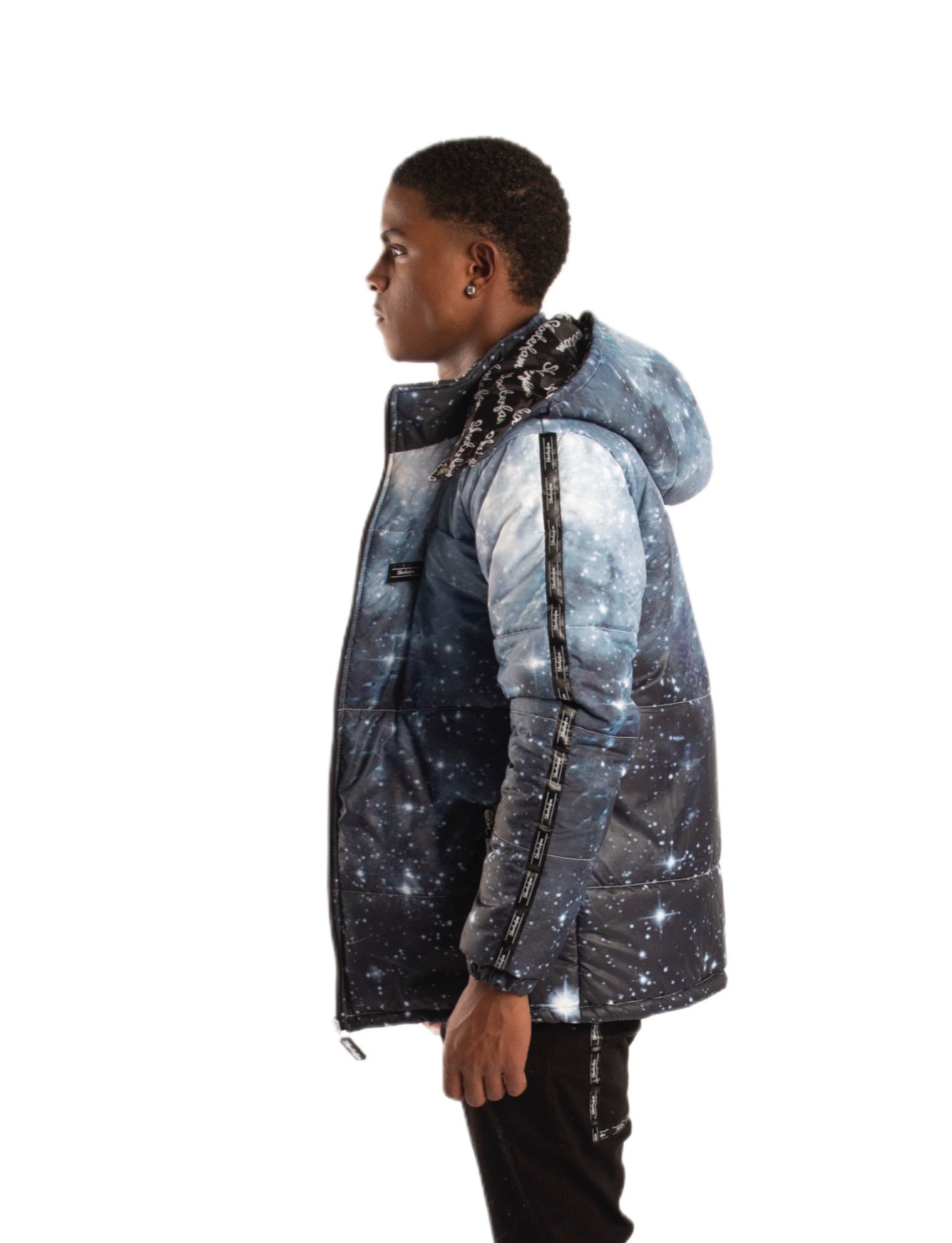 SF1 Galaxy Puffer Jacket (Black)