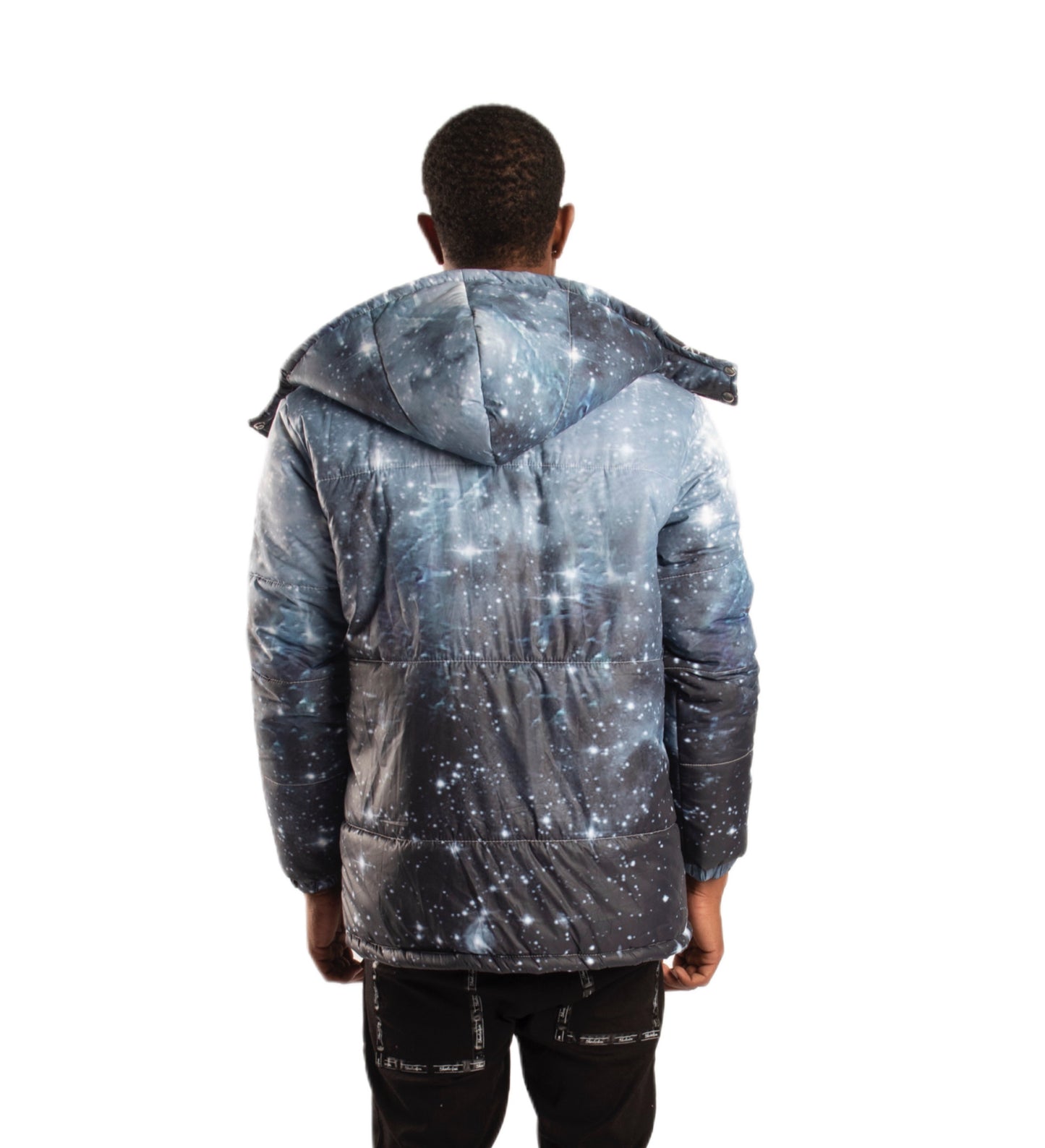 SF1 Galaxy Puffer Jacket (Black)