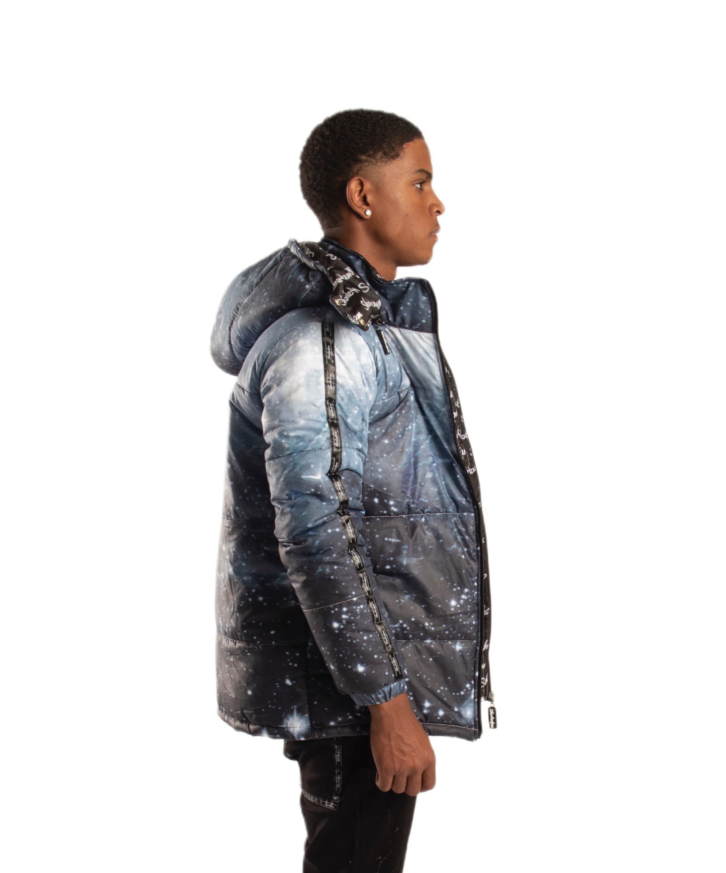 SF1 Galaxy Puffer Jacket (Black)
