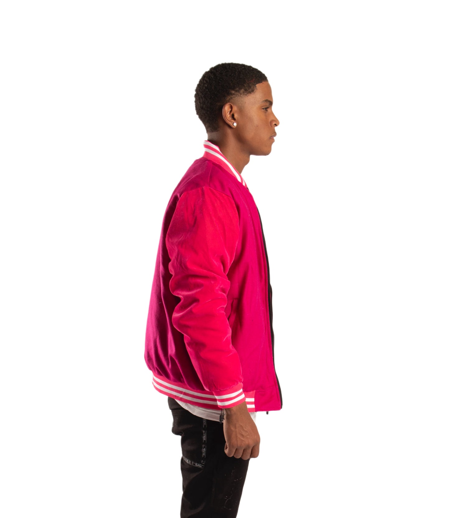 SF1 Varsity Zip Jacket (Hot Pink)