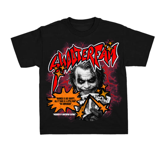BLACK 'NO COMPARISON' "JOKER" T-SHIRT (BLACK/RED)