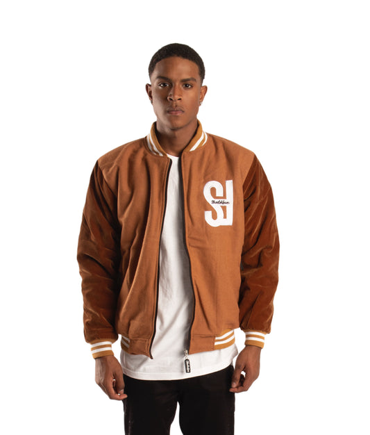 SF1 Varsity Zip Jacket (Brown)