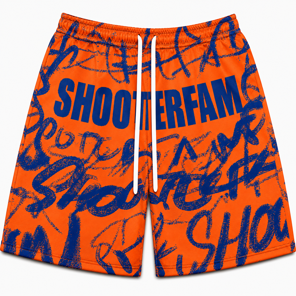 [LIMITED EDITION] 'NEW YORK KNICKS' ORANGE 'GRAFITTI' SHORTS