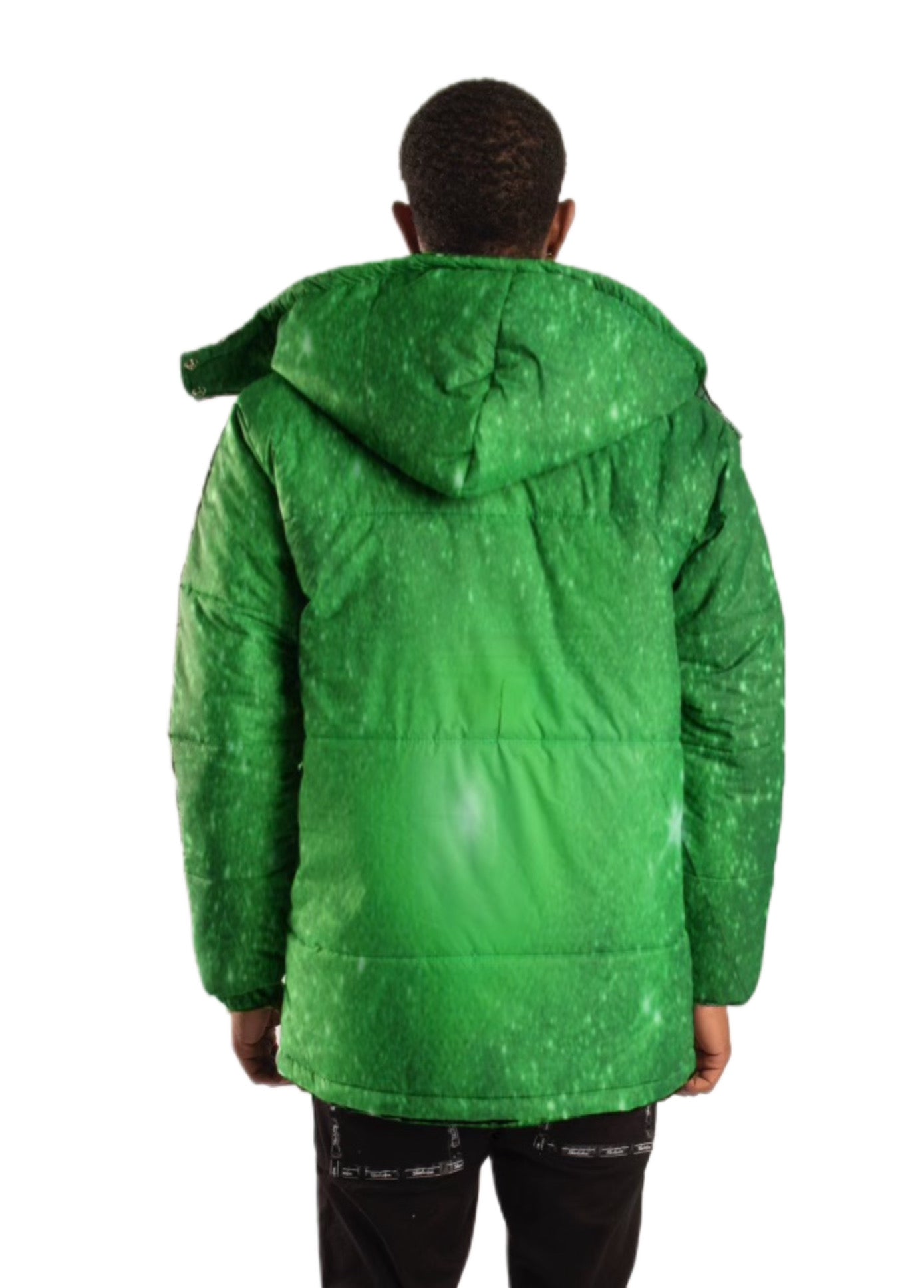 SF1 Galaxy Puffer Jacket (Green)