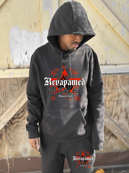 Created By Stars Hoodie (Black/Red/White)