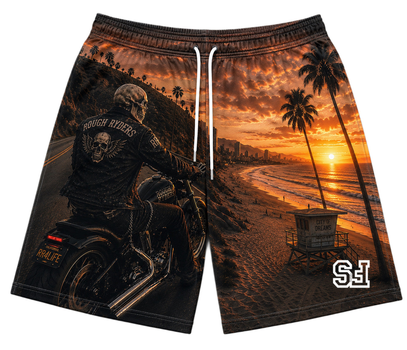 [LIMITED EDITION] 'Rough Ryders' Black SHORTS