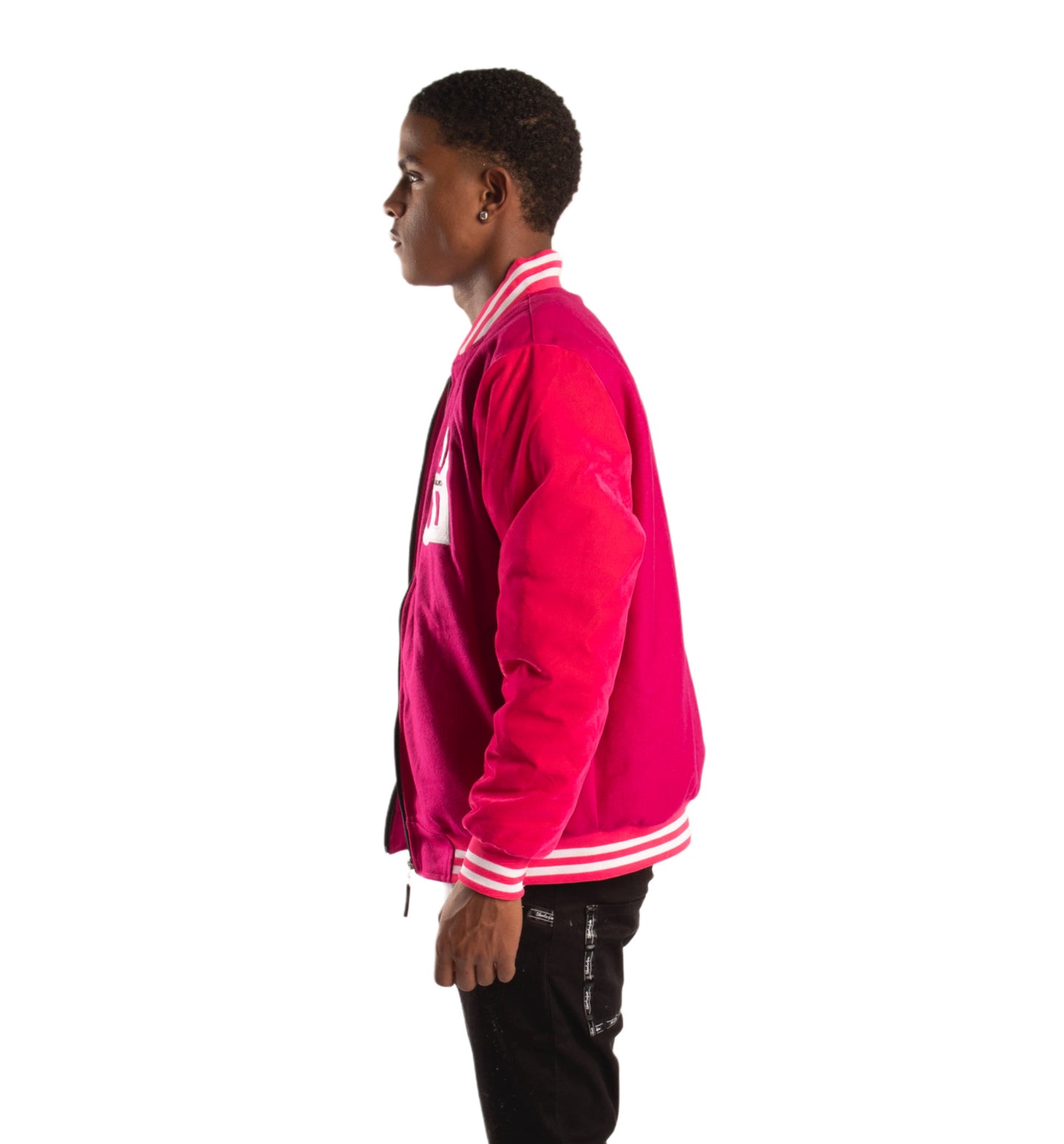 SF1 Varsity Zip Jacket (Hot Pink)