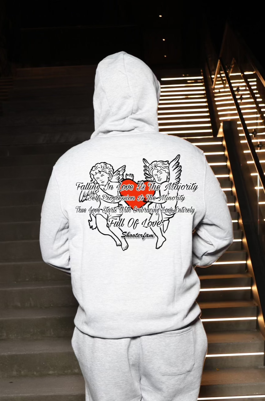 Full Of Love Hoodie (Grey/Black/Red/White)