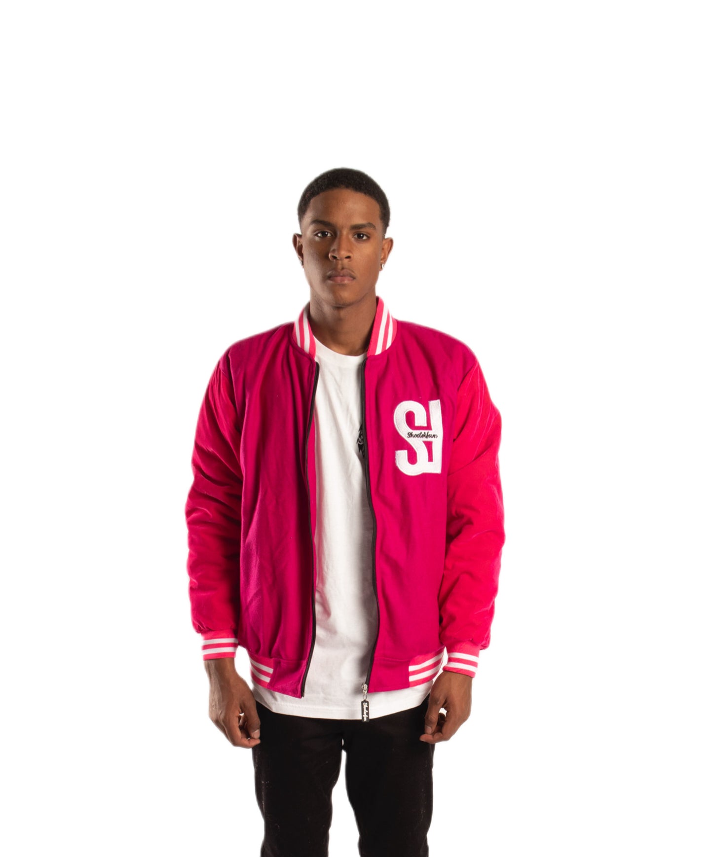 SF1 Varsity Zip Jacket (Hot Pink)