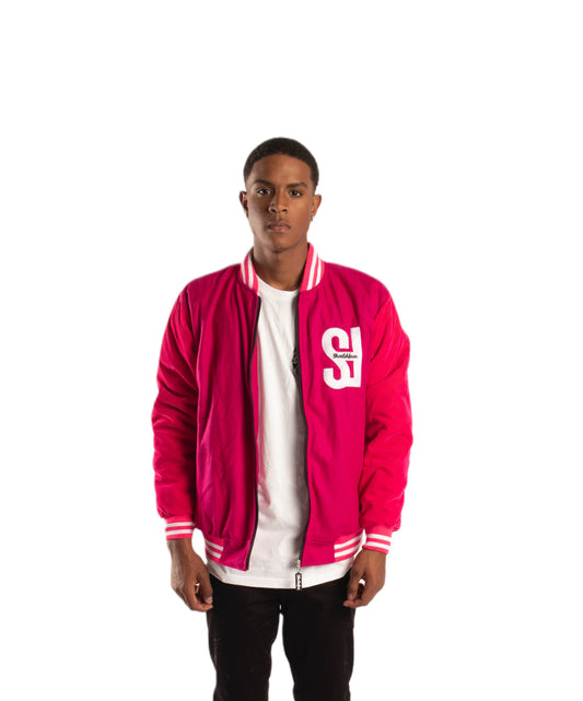 SF1 Varsity Zip Jacket (Hot Pink)