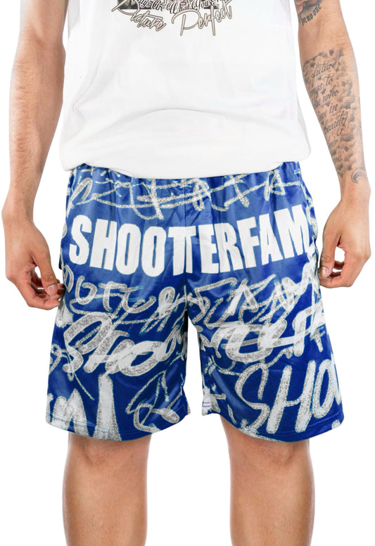 BLUE 'GRAFITTI' SHORTS