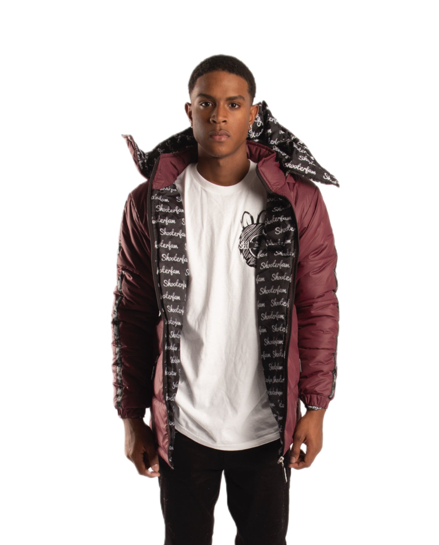 SF1 Puffer Jacket (Maroon)