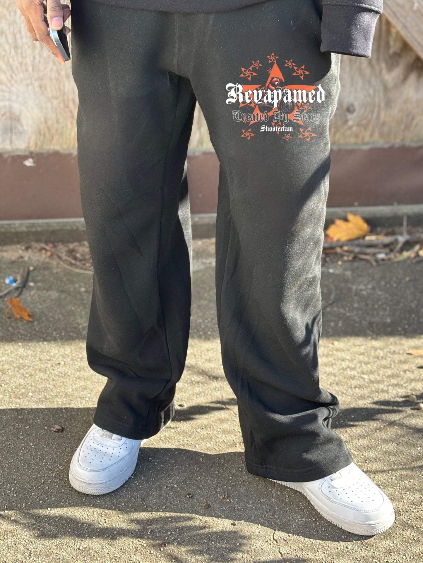 Created By Stars Sweatpants (Black/Orange/White)