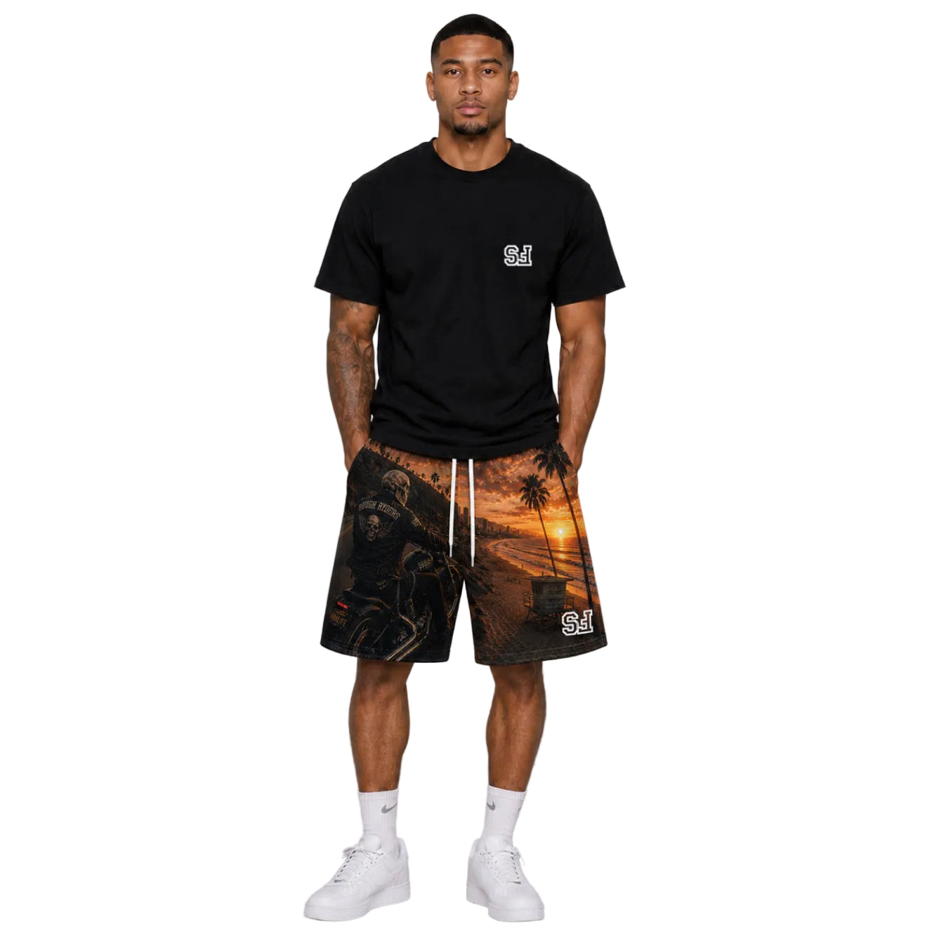 [LIMITED EDITION] 'Rough Ryders' Black SHORTS