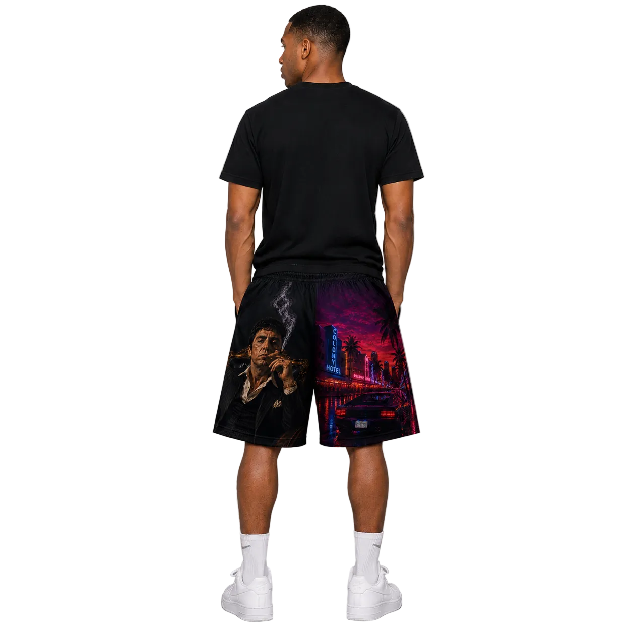 'Scarface' Black SHORTS