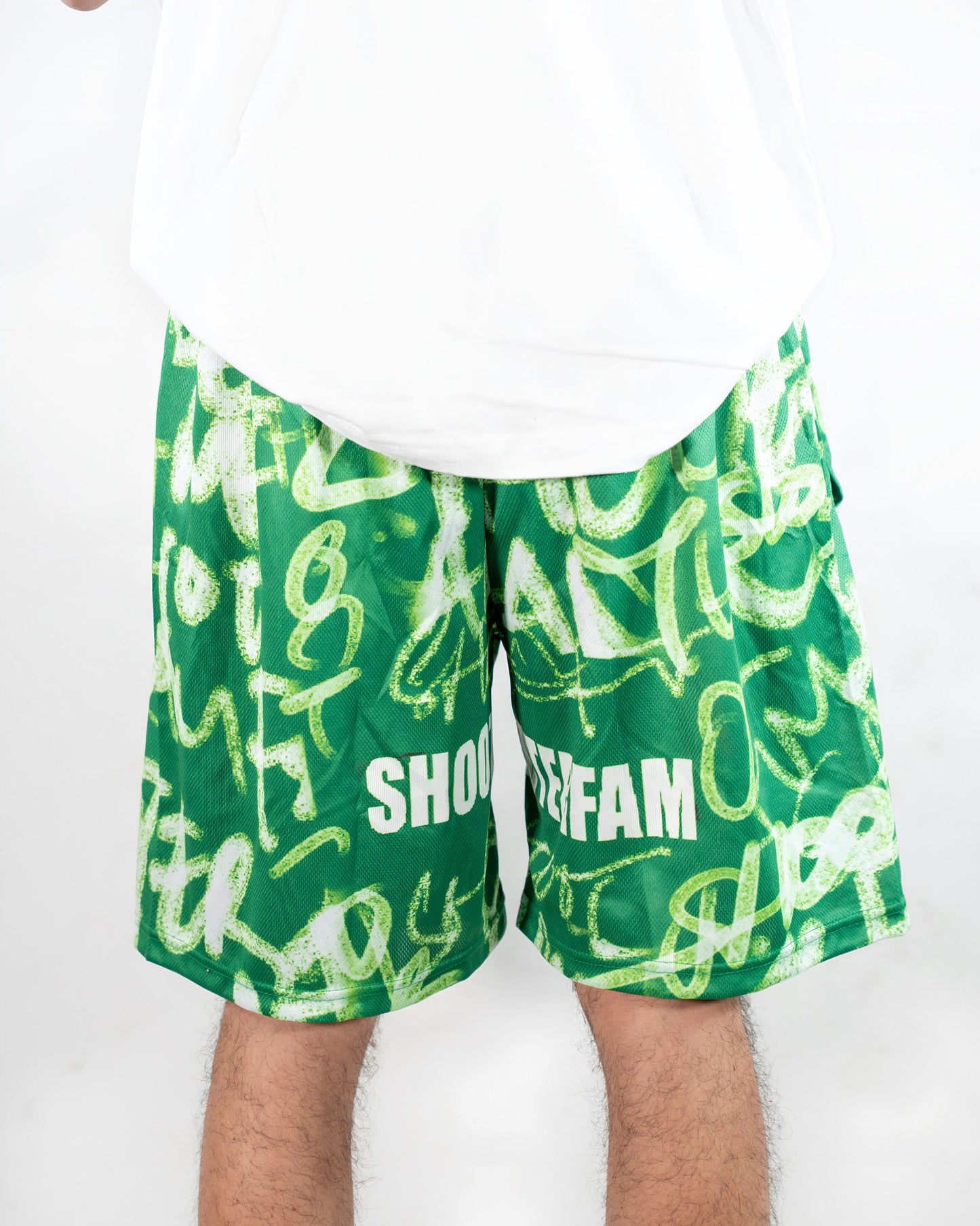 GREEN 'GRAFITTI' SHORTS