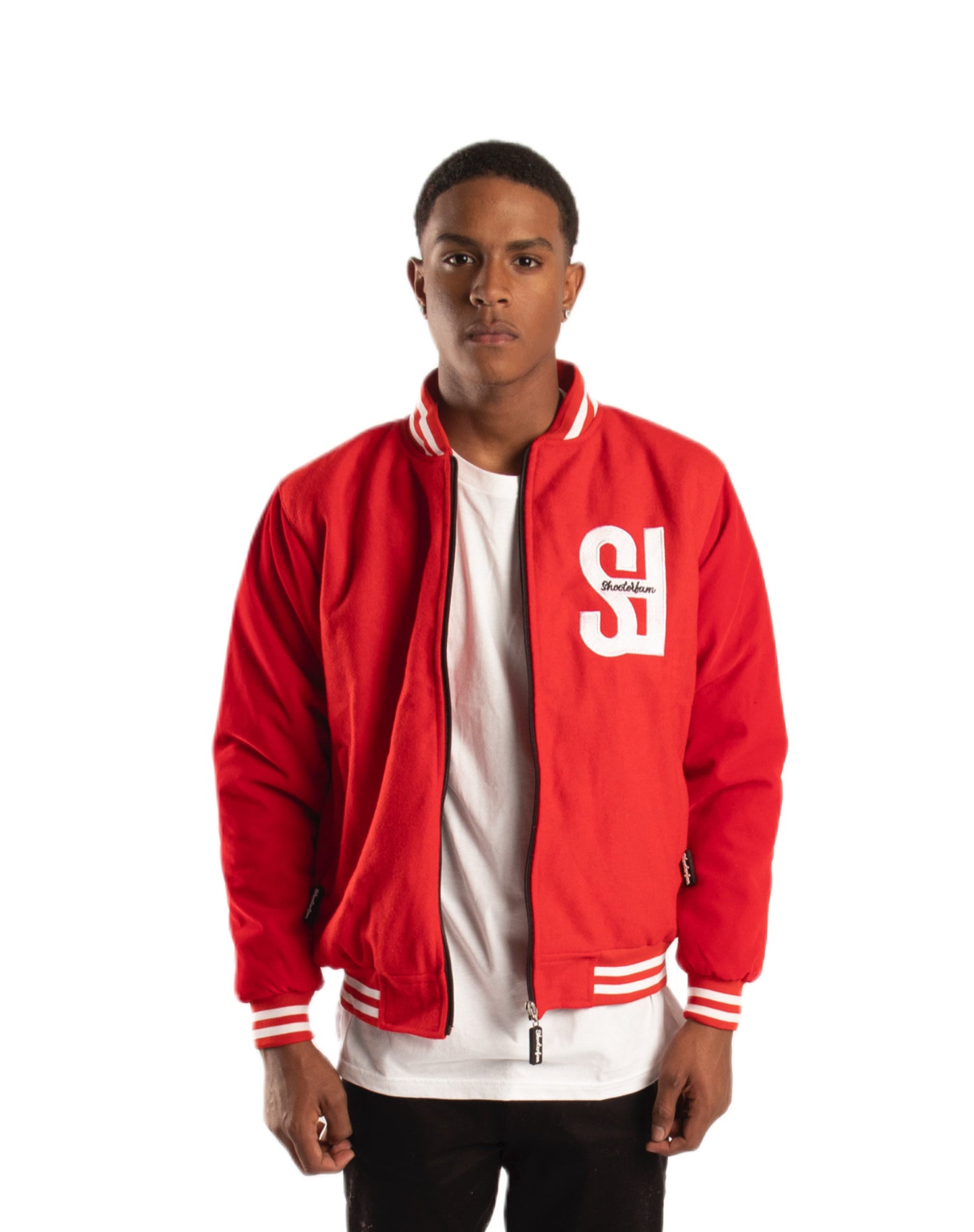 SF1 Varsity Zip Jacket (Red)