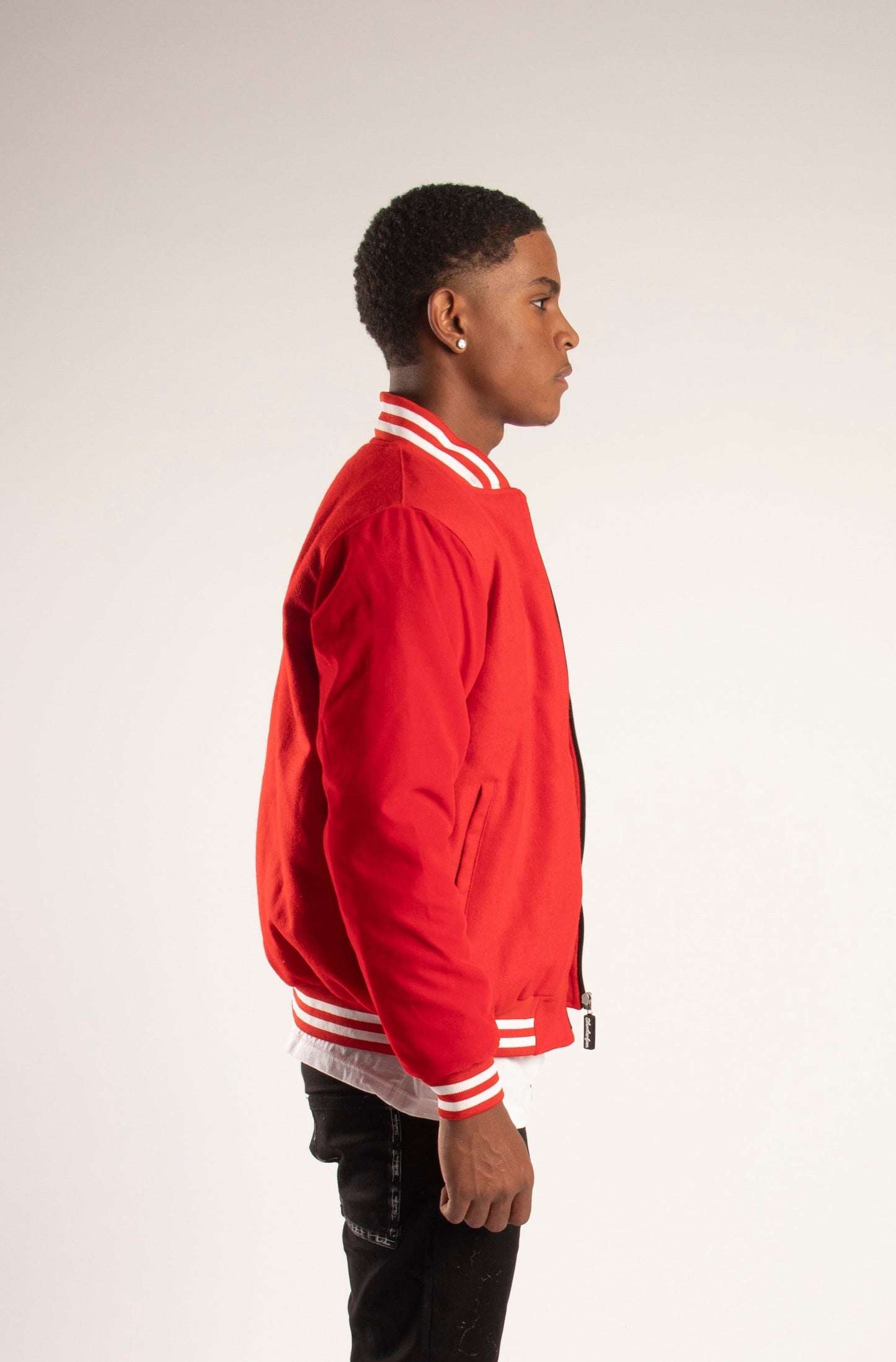 SF1 Varsity Zip Jacket (Red)