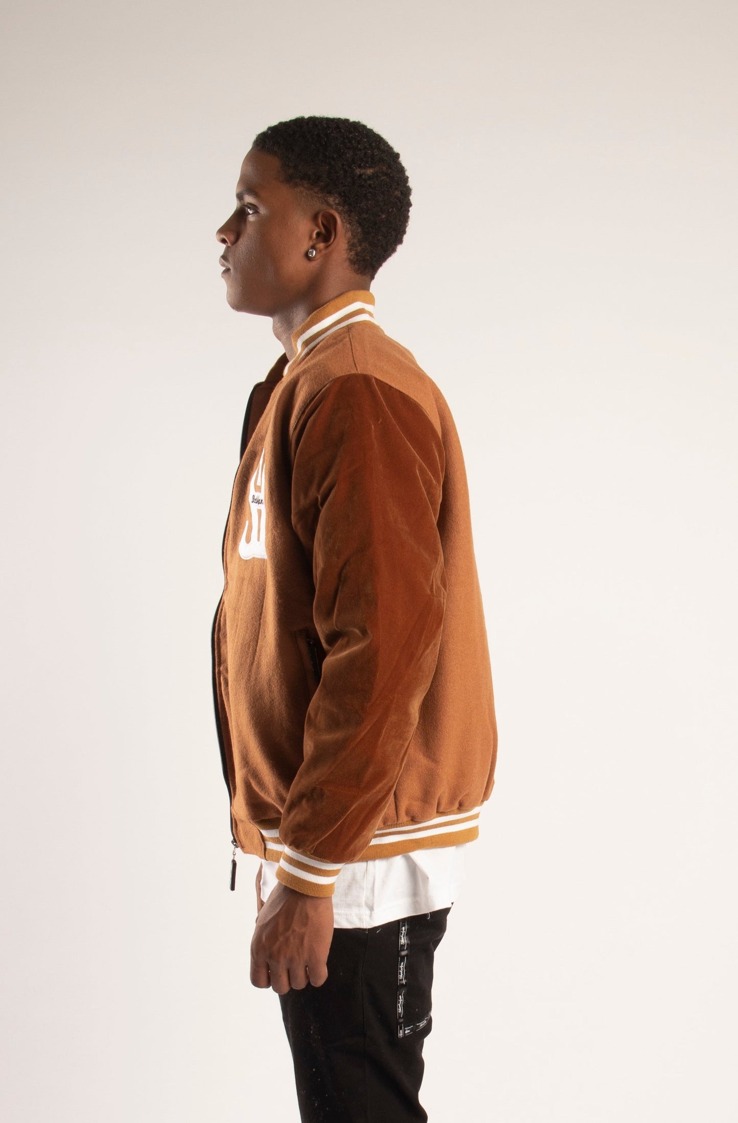 SF1 Varsity Zip Jacket (Brown)