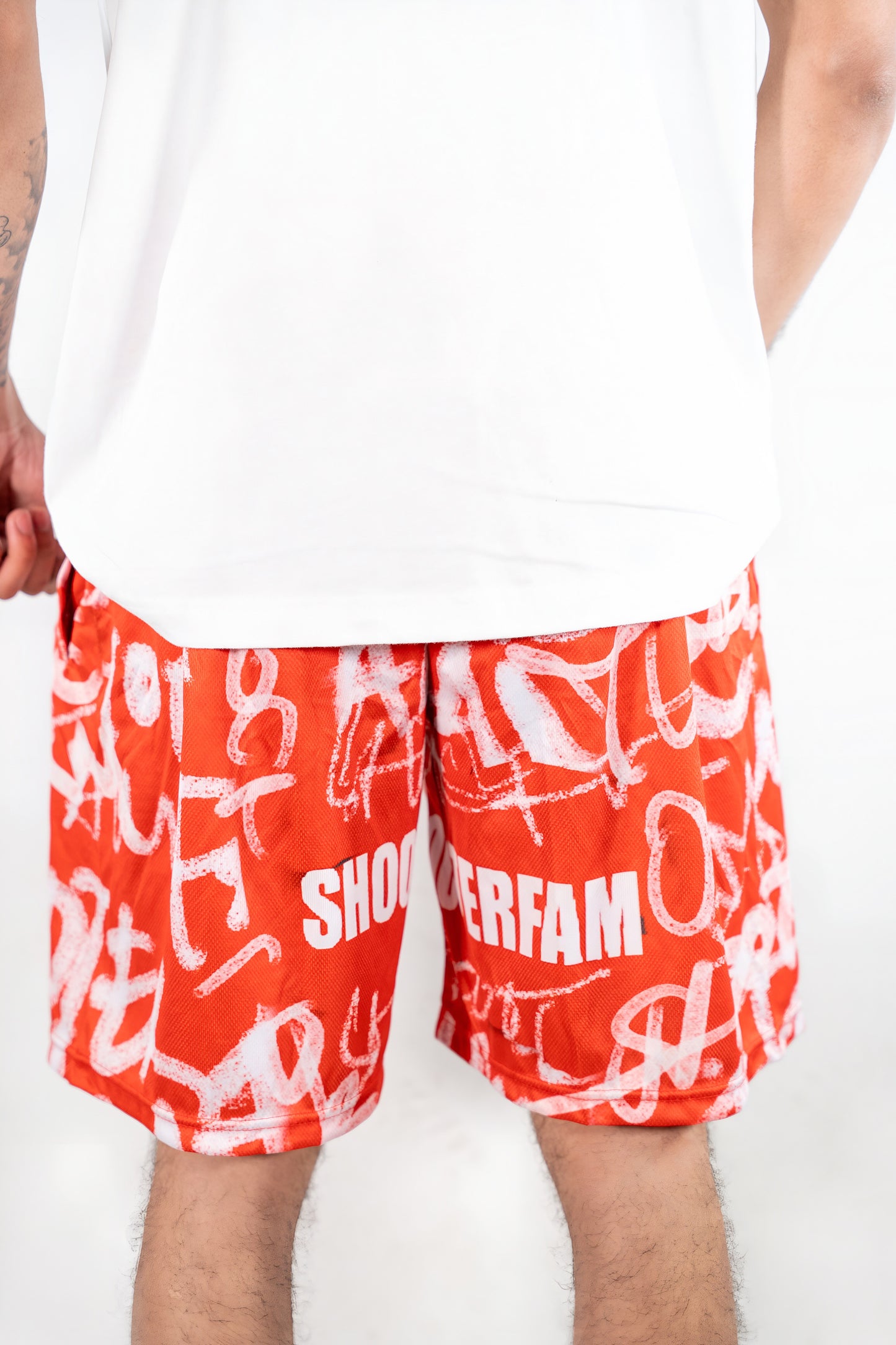 ORANGE 'GRAFITTI' SHORTS