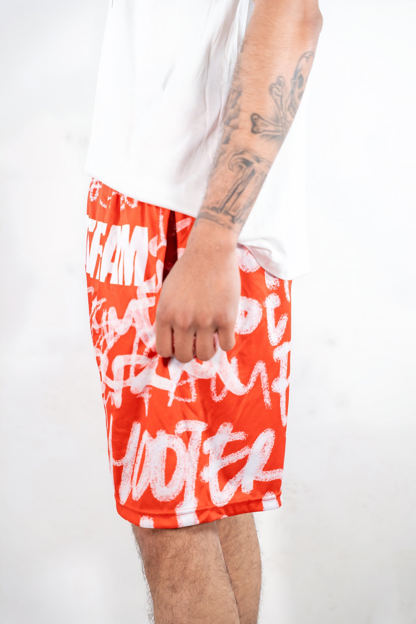 ORANGE 'GRAFITTI' SHORTS