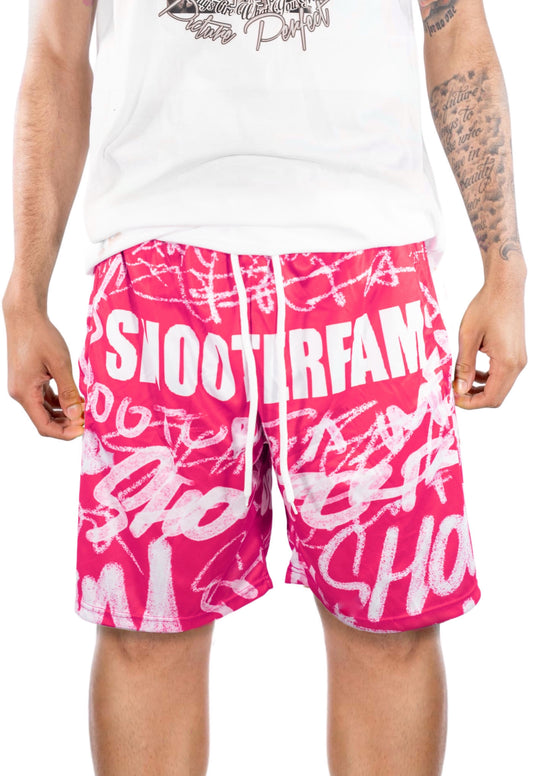 PINK 'GRAFITTI' SHORTS